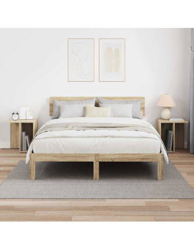 Tavolino 2 pcs Rovere Sonoma 37 x 32 x 40 cm Legno multistrato