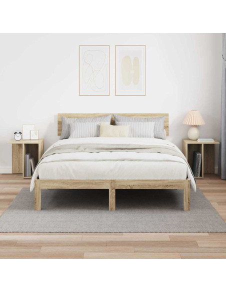 Tavolino 2 pcs Rovere Sonoma 37 x 32 x 40 cm Legno multistrato