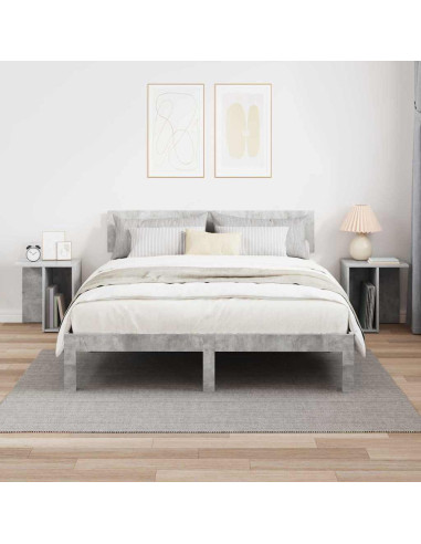 Tavolino 2 pcs Grigio cemento 37 x 32 x 40 cm Legno multistrato