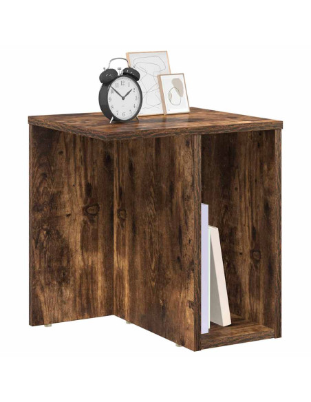 Tavolino Rovere fumé 37 x 32 x 40 cm Legno multistrato