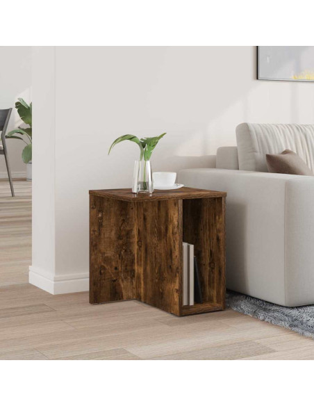 Tavolino Rovere fumé 37 x 32 x 40 cm Legno multistrato