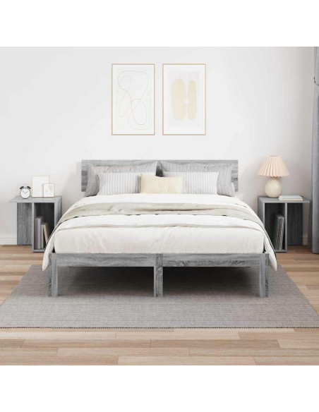 Tavolino 2 pcs Grigio Sonoma 37 x 32 x 40 cm Legno multistrato