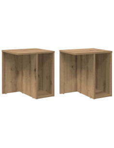 Tavolino 2 pcs Rovere artigianale 37 x 32 x 40 cm 2