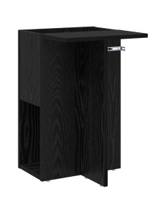 Tavolino Rovere Nero 35 x 40 x 55 cm Legno multistrato 2