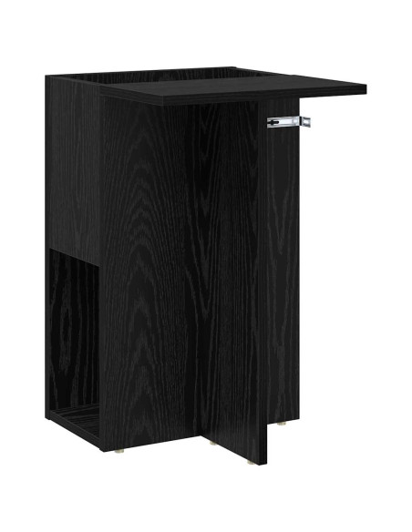 Tavolino Rovere Nero 35 x 40 x 55 cm Legno multistrato