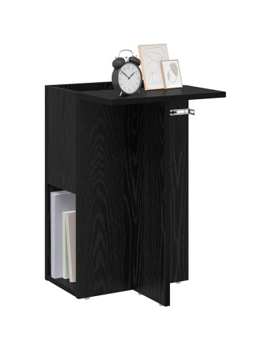 Tavolino Rovere Nero 35 x 40 x 55 cm Legno multistrato