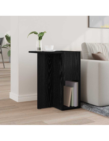 Tavolino Rovere Nero 35 x 40 x 55 cm Legno multistrato