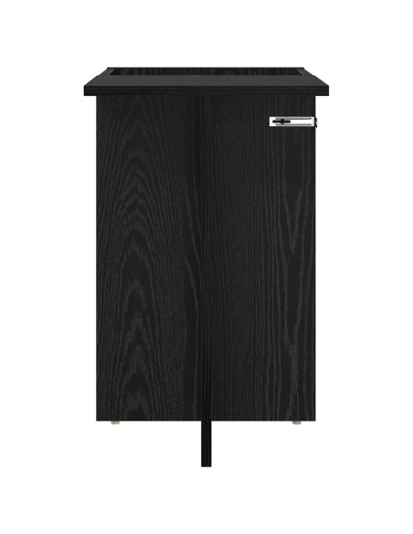 Tavolino Rovere Nero 35 x 40 x 55 cm Legno multistrato