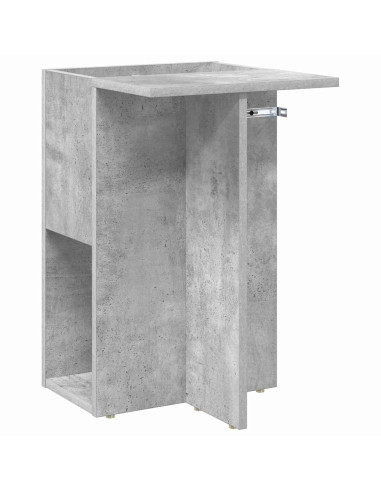 Tavolino Grigio cemento 35 x 40 x 55 cm Legno multistrato