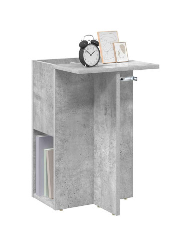 Tavolino Grigio cemento 35 x 40 x 55 cm Legno multistrato