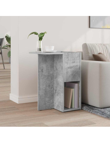 Tavolino Grigio cemento 35 x 40 x 55 cm Legno multistrato