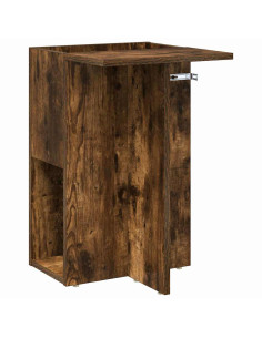 Tavolino Rovere fumé 35 x 40 x 55 cm Legno multistrato 2