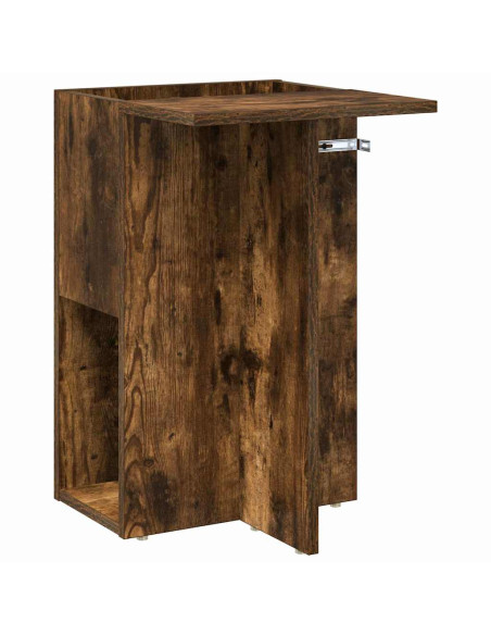 Tavolino Rovere fumé 35 x 40 x 55 cm Legno multistrato
