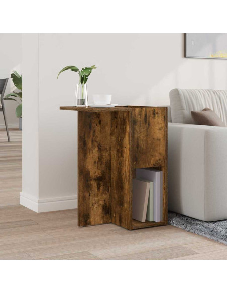 Tavolino Rovere fumé 35 x 40 x 55 cm Legno multistrato