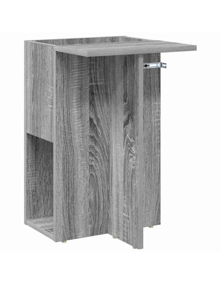 Tavolino Grigio Sonoma 35 x 40 x 55 cm Legno multistrato