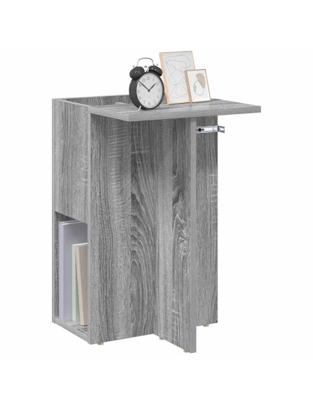 Tavolino Grigio Sonoma 35 x 40 x 55 cm Legno multistrato