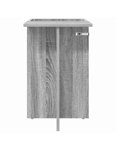 Tavolino Grigio Sonoma 35 x 40 x 55 cm Legno multistrato