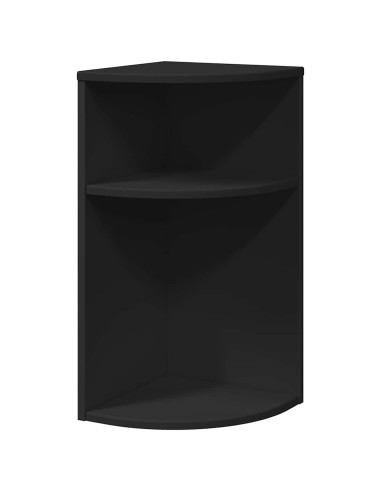 Tavolino Nero 29,6 x 29,6 x 60 cm Legno multistrato