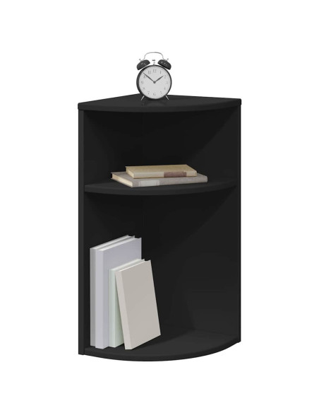 Tavolino Nero 29,6 x 29,6 x 60 cm Legno multistrato
