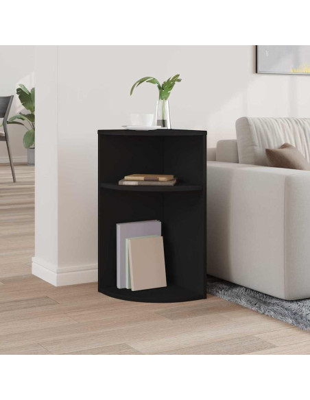 Tavolino Nero 29,6 x 29,6 x 60 cm Legno multistrato