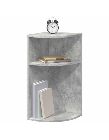 Tavolino Grigio cemento 29,6 x 29,6 x 60 cm Legno multistrato