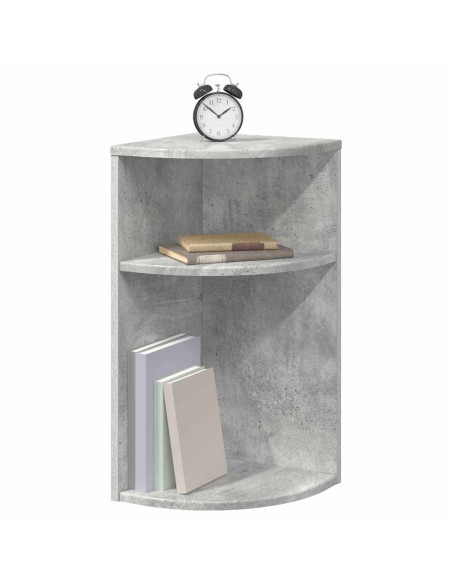 Tavolino Grigio cemento 29,6 x 29,6 x 60 cm Legno multistrato