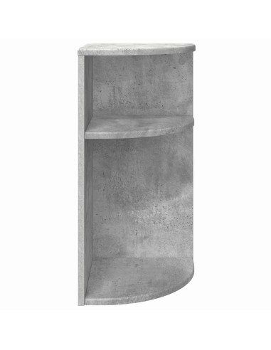 Tavolino Grigio cemento 29,6 x 29,6 x 60 cm Legno multistrato