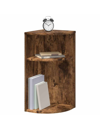 Tavolino Rovere fumé 29,6 x 29,6 x 60 cm Legno multistrato