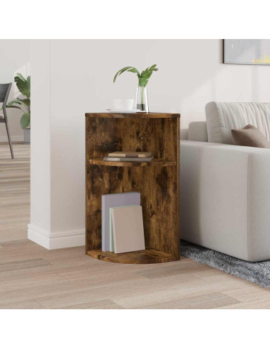 Tavolino Rovere fumé 29,6 x 29,6 x 60 cm Legno multistrato