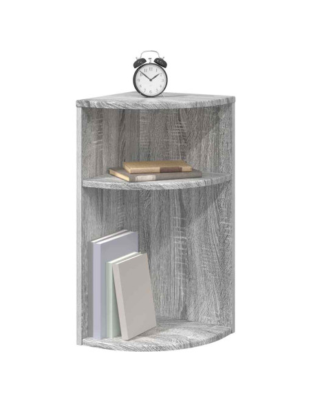 Tavolino Grigio Sonoma 29,6 x 29,6 x 60 cm Legno multistrato