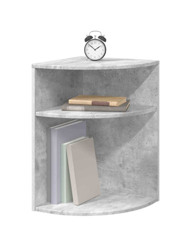 Tavolino Grigio cemento 39,7 x 39,7 x 60 cm Legno multistrato