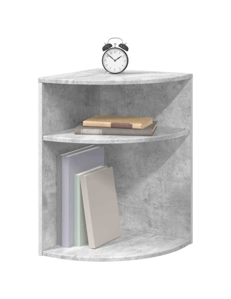 Tavolino Grigio cemento 39,7 x 39,7 x 60 cm Legno multistrato