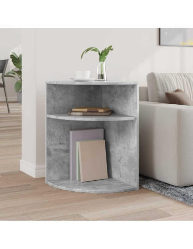 Tavolino Grigio cemento 39,7 x 39,7 x 60 cm Legno multistrato