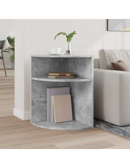 Tavolino Grigio cemento 39,7 x 39,7 x 60 cm Legno multistrato