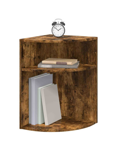Tavolino Rovere fumé 39,7 x 39,7 x 60 cm Legno multistrato