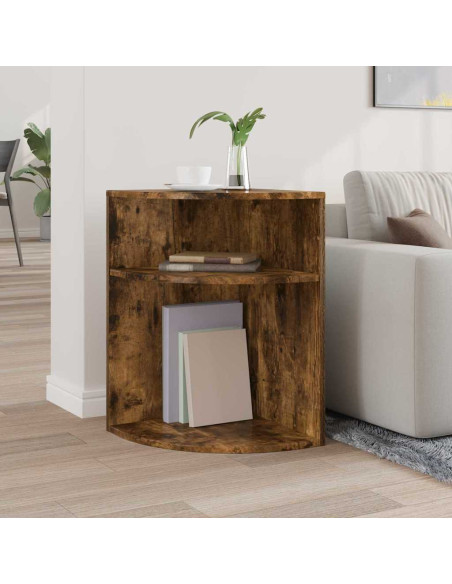 Tavolino Rovere fumé 39,7 x 39,7 x 60 cm Legno multistrato