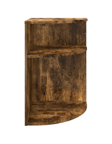 Tavolino Rovere fumé 39,7 x 39,7 x 60 cm Legno multistrato