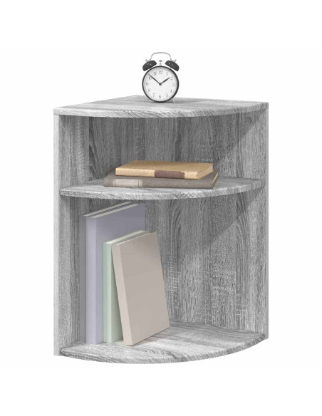 Tavolino Grigio Sonoma 39,7 x 39,7 x 60 cm Legno multistrato