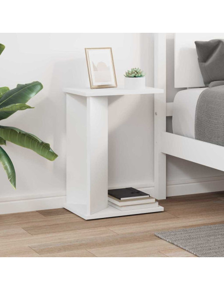 Tavolino Bianco 35 x 25 x 50 cm Legno multistrato