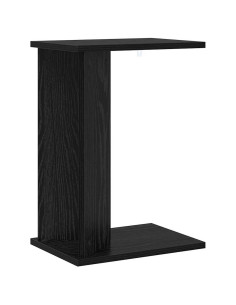 Tavolino Rovere Nero 35 x 25 x 50 cm Legno multistrato 2