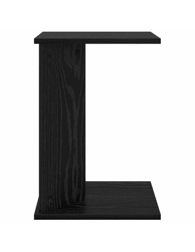 Tavolino Rovere Nero 35 x 25 x 50 cm Legno multistrato