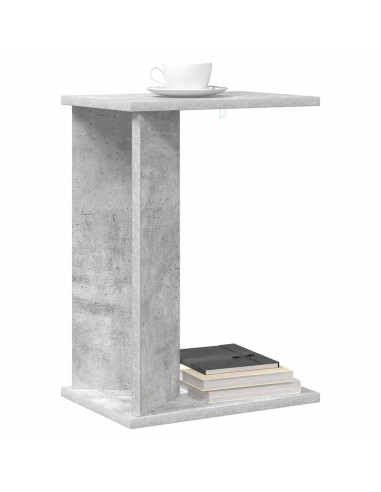 Tavolino Grigio cemento 35 x 25 x 50 cm Legno multistrato