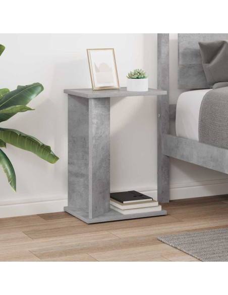 Tavolino Grigio cemento 35 x 25 x 50 cm Legno multistrato
