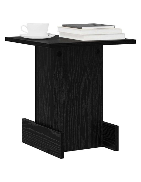 Tavolino Rovere Nero 35,5 x 35 x 40 cm Legno multistrato