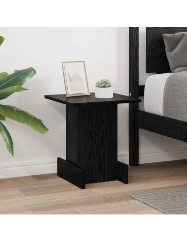 Tavolino Rovere Nero 35,5 x 35 x 40 cm Legno multistrato