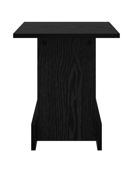 Tavolino Rovere Nero 35,5 x 35 x 40 cm Legno multistrato