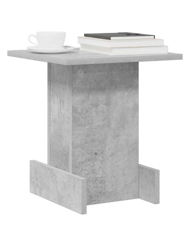 Tavolino Grigio cemento 35,5 x 35 x 40 cm Legno multistrato