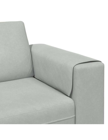 Divano per Soggiorno Grigio chiaro 250 x 77 x 76 cm