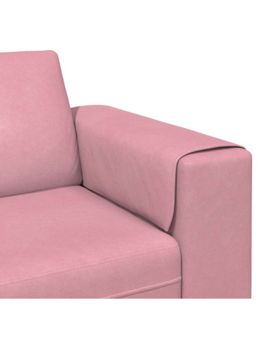 Divano per Soggiorno Rosa 250 x 77 x 76 cm