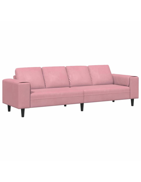 Divano per Soggiorno Rosa 250 x 77 x 76 cm